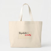 "Shopaholic's Friendly" Canvas tas - Stijlvol (Voorkant)
