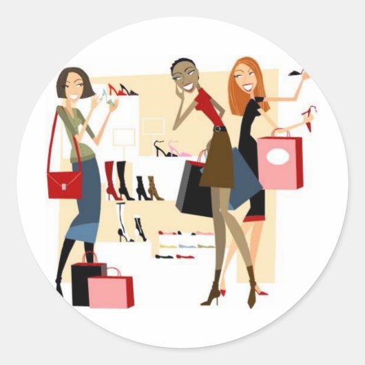 Shopatholic Ronde Sticker (Voorkant)