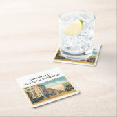 Shopenbaarport LA Map Coordinates  Style Kartonnen Onderzetters (Insitu)