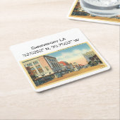 Shopenbaarport LA Map Coordinates  Style Kartonnen Onderzetters (Schuin)