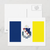 Shopenbaarport Vlag Briefkaart (Voorkant / Achterkant)