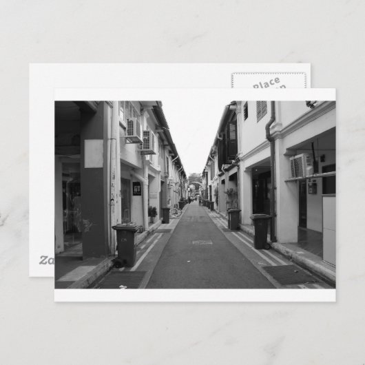 shophouses briefkaart (Voorkant / Achterkant)