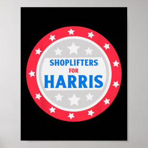 Shoplifters voor Harris Funny Donald Trump Poster