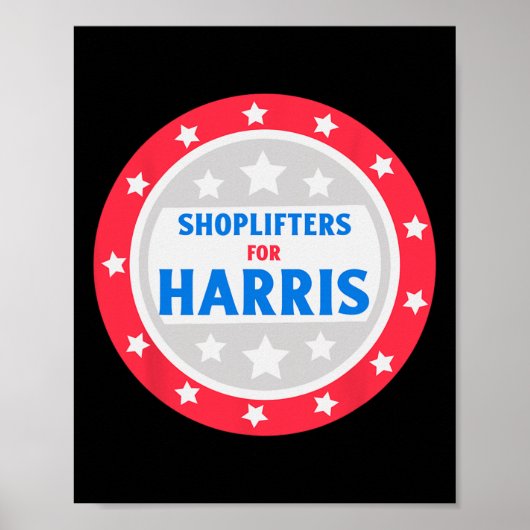 Shoplifters voor Harris Funny Donald Trump Poster (Voorkant)