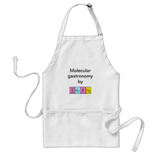 Shopna periodieke lijstnaam apron standaard schort