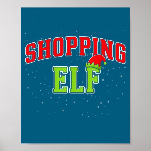 Shopng Elf Christmas Family Matching Group Xmas Sh Poster (Voorkant)
