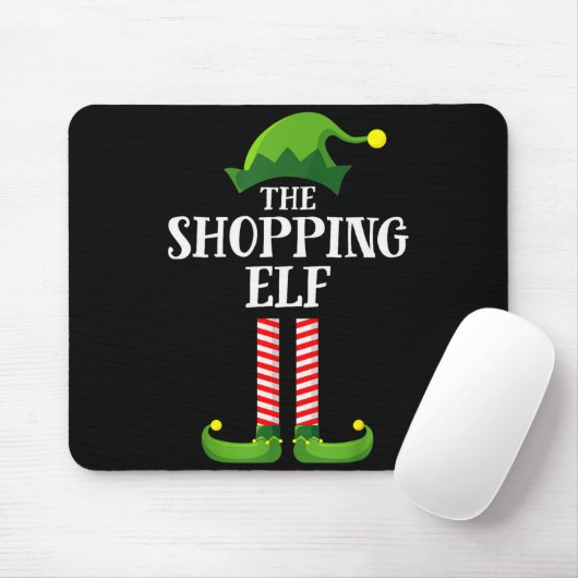 Shopng Elf Matching Family Group Christmas Party P Muismat (Met muis)