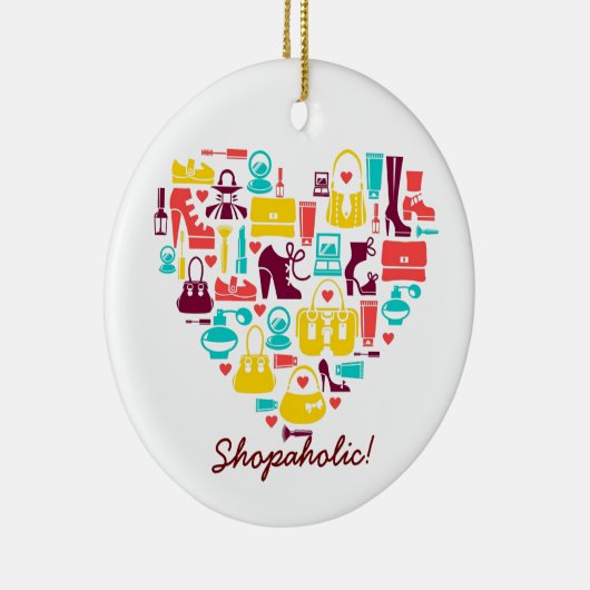  Shopolitiek (hart) Keramisch Ornament (Rechts)