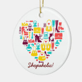  Shopolitiek (hart) Keramisch Ornament (Links)