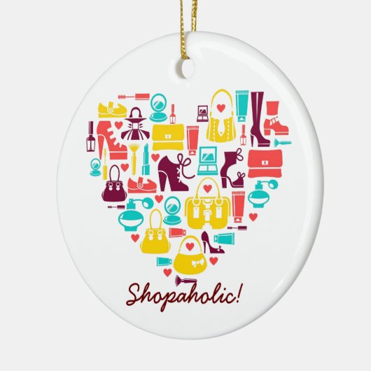  Shopolitiek (hart) Keramisch Ornament (Links)