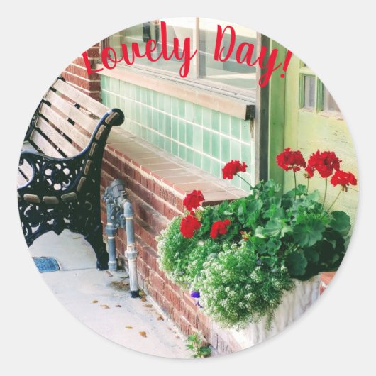  Shoppe Antiek bank Ronde Sticker (Voorkant)