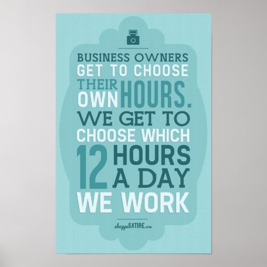 Shoppe Satire - Humor voor fotografen Poster (Voorkant)