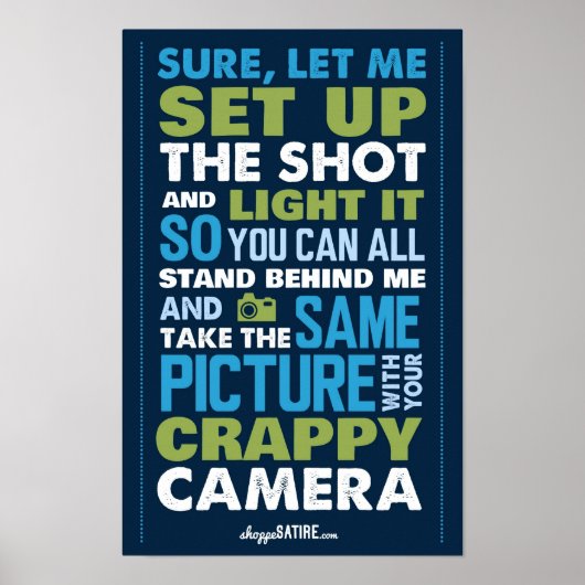 Shoppe Satire - Humor voor fotografen Poster (Voorkant)