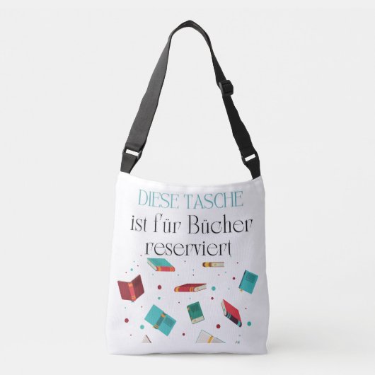Shopper / Büchertasche für Bücherliebhaberinnen Crossbody Tas (Voorkant)