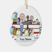 Shopper - Mannelijk Keramisch Ornament (Rechts)