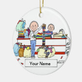 Shopper - Mannelijk Keramisch Ornament (Links)