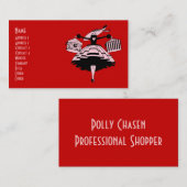  Shopper met hoge fashioned Visitekaartje (Voorkant / Achterkant)