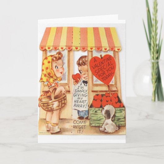 Shopper Valentijnsdag Kaart (Voorkant)