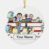 Shopper - Vrouw Keramisch Ornament (Voorkant)