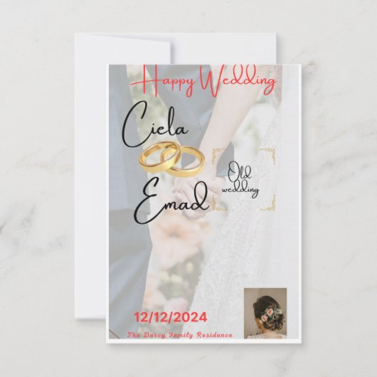 Shopper zou RSVP kaartje (Voorkant)