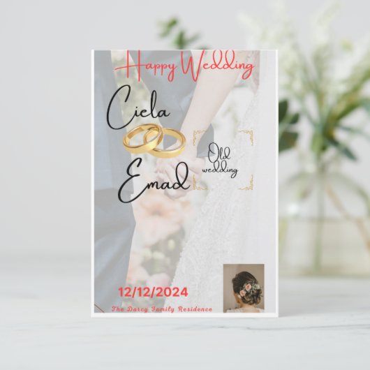 Shopper zou RSVP kaartje (Staand voorkant)