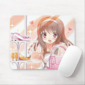 Shopping Anime Girl Mousepad Muismat (Met muis)