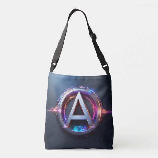 Shopping Bag Gedrukt DJ Meisje Crossbody Tas (Achterkant)