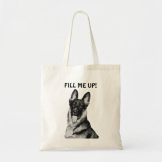 Shopping Bag met Duits Shepherd Portrait Tote Bag