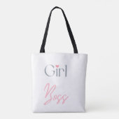 Shopping Bag van Girl Boss Word Tote Bag (Achterkant)