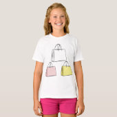 Shopping Bags Girls T-Shirt (Voorkant volledig)