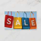 Shopping Bags Sale On Line Visitekaartje (Voorkant)
