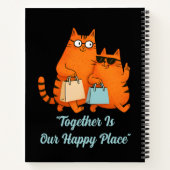 Shopping Day Cat Love Spiral Notebook Notitieboek (Achterkant)