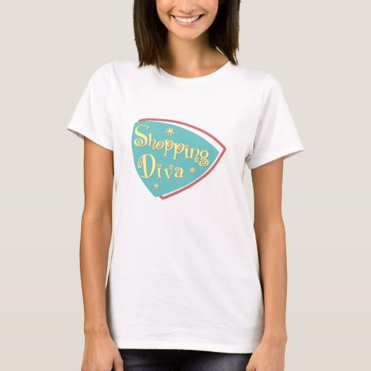 Shopping Diva T-shirt (Voorkant)