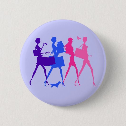 Shopping Divas Ronde Button 5,7 Cm (Voorkant)