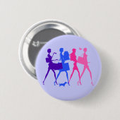Shopping Divas Ronde Button 5,7 Cm (Voorkant /achterkant)