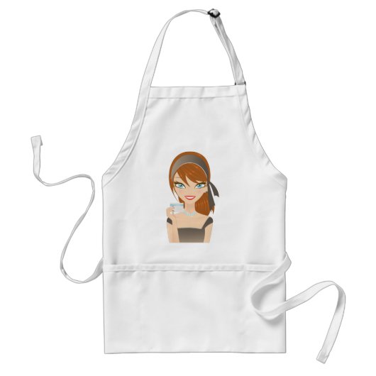 Shopping Girl Standaard Schort (Voorkant)
