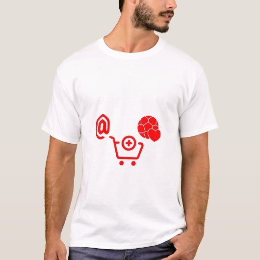 @ Shopping Heart Goal T-shirt (Voorkant)