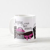 Shopping Junkie Koffiemok (Voorkant links)