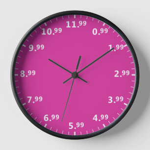 Shopping Lover Clock - Love to Shop Shopper Tijd