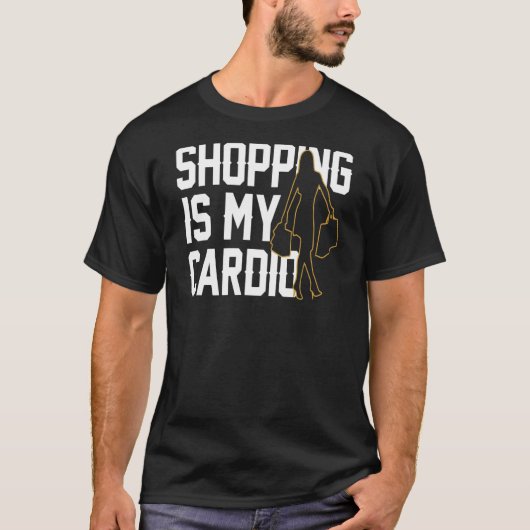 Shopping Lovers Funny Quote T-shirt (Voorkant)