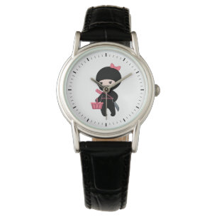 Shopping Ninja Girl Horloge