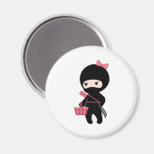 Shopping Ninja Girl Magneet (Voorkant / Achterkant)