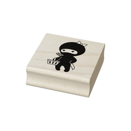 Shopping Ninja Girl Rubberstempel (Stempel)