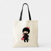 Shopping Ninja Girl Tote Bag (Achterkant)