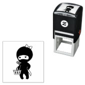 Shopping Ninja Girl Zelfinktende Stempel (In situ)