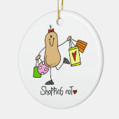 Shopping Nut T-shirts en geschenken Keramisch Ornament (Links)