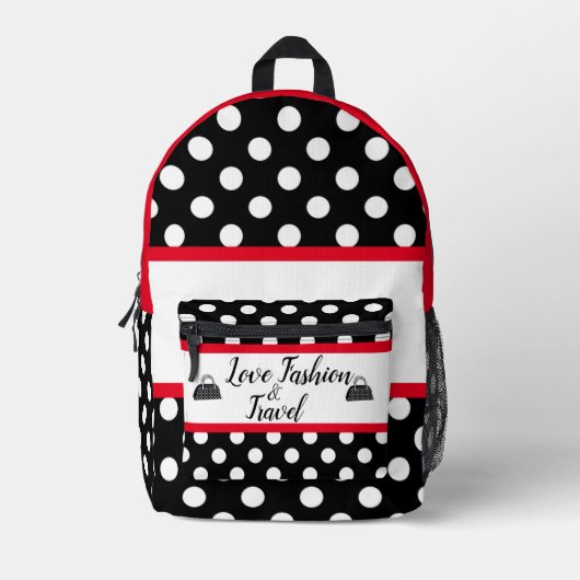 SHOPPING QUEEN COLLECTIE- Dames Bedrukte Rugzak (Voorkant)