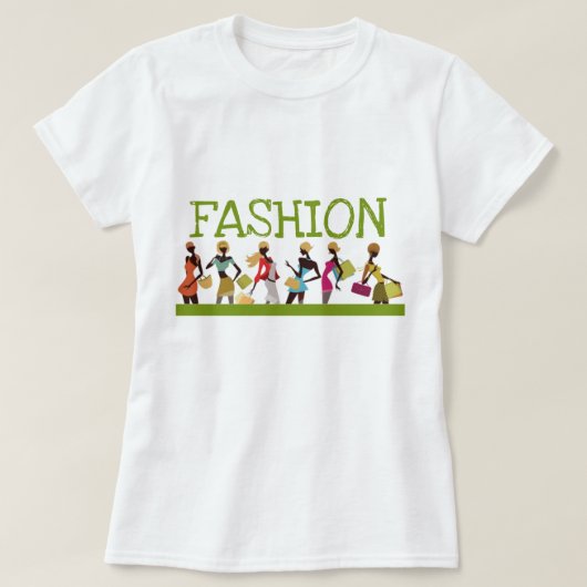 Shopping Queen Collectie - Dames T-Shirt (Design voorkant)