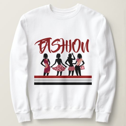 SHOPPING QUEEN COLLECTIE Dames Trui (Design voorkant)