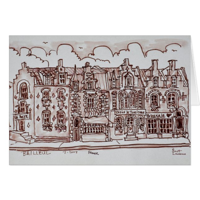 Shopping Street | Bailleul, Frankrijk (Voorkant Horizontaal)